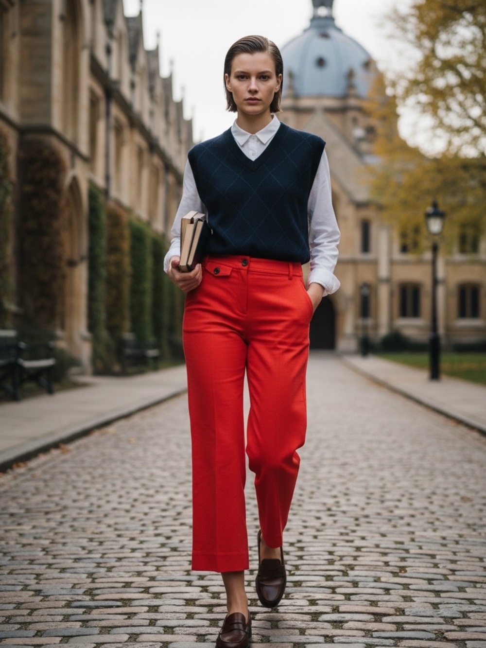 J. Crew Wide-Leg Pants High Rise Casual Crop Trouser Preppy Academia Casial - Picture 7 of 11